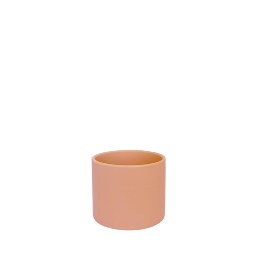 [50466] Atlas pot round matte peach - 4.75x4"