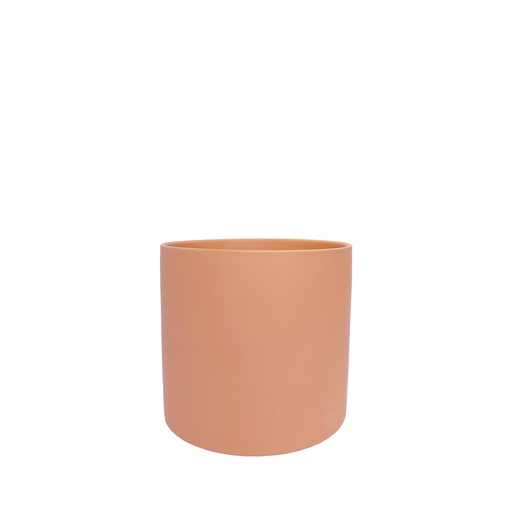 [50467] Atlas pot round matte peach - 7x5.75"