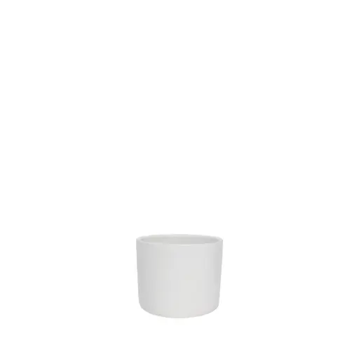 [50244] Atlas pot round matte white - 4.75x4"