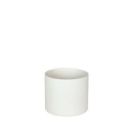 [50247] Atlas pot round matte white - 7x5.75"