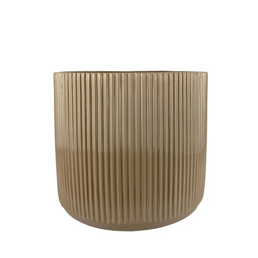 [56394] Della pot round brown - 15x13.5"