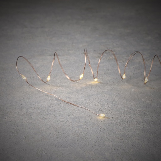 [23864] Indoor String LED Wire B/O 10L Copper - 3.25'