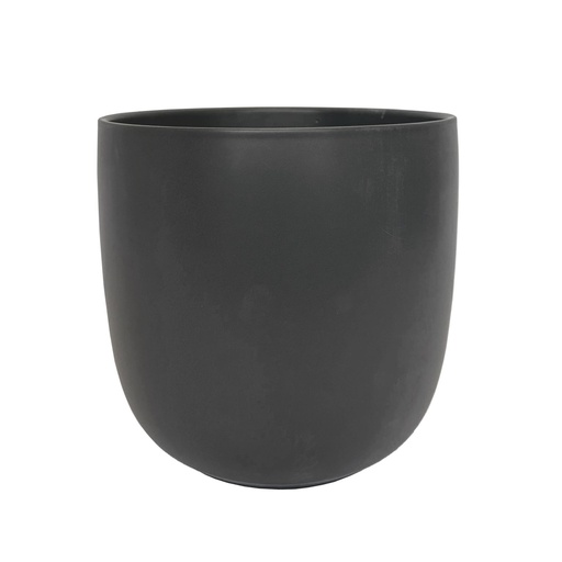 [50464] Lana pot round matte black - 11x9.75"