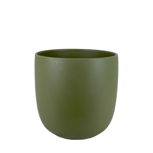 [56399] Lana pot round matte green - 11x9.75"