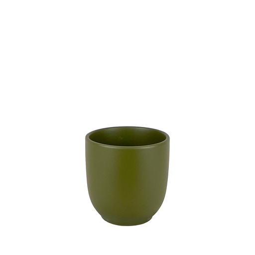 [56397] Lana pot round matte green - 6.75x6.25"