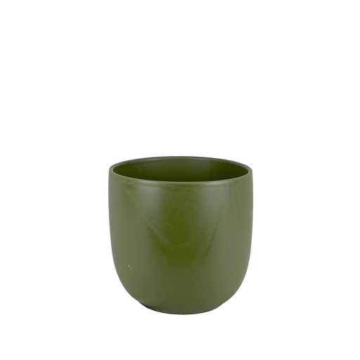 [56398] Lana pot round matte green - 8.75x8"