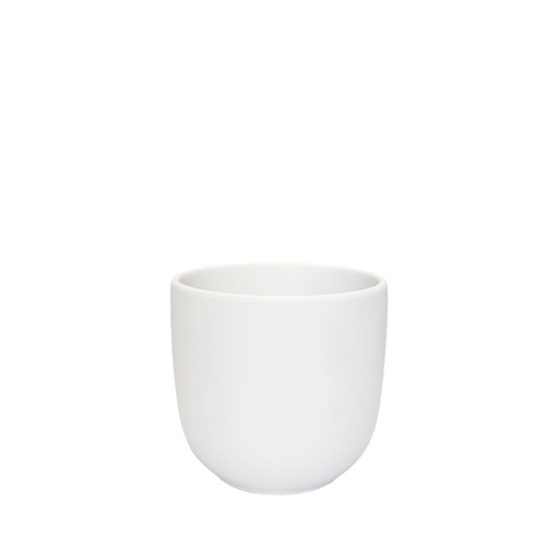 [50457] Lana pot round matte white - 6.75x6.25"