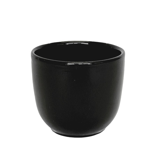 [50243] Lana pot round shiny black - 11x9.75"