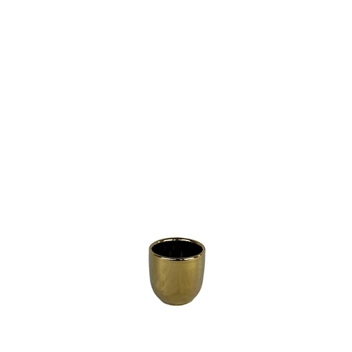 [50491] Lana pot round shiny gold - 3.5x3.25"