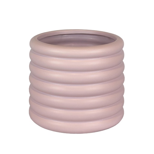 [56354] Luna pot round purple 10.5x8.25"