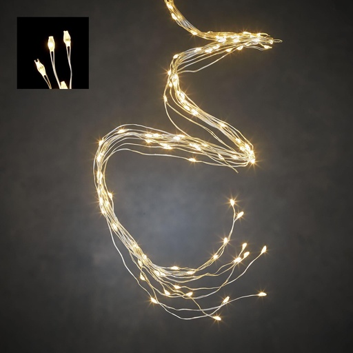 [23857] Outdoor LED Bundle P/I 900L Silver - 9.75'