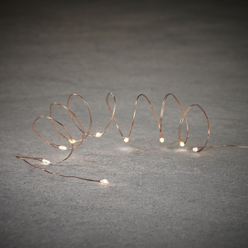 [23872] Outdoor String LED Wire B/O 50L Copper - 16.5'