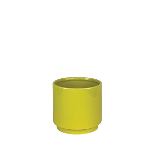 [56340] Silas pot round green 7.25x6.5"