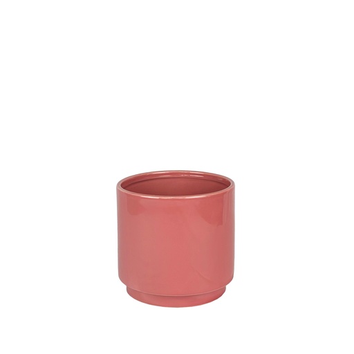 [56338] Silas pot round pink 7.25x6.5"
