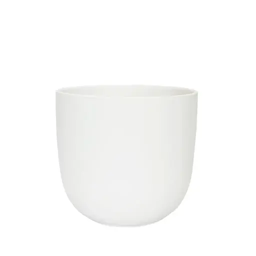 [50226] Tusca pot round white - 8.75x8"