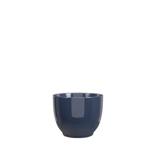 [63706] Krista pot round dark blue 5.75x4.75" 