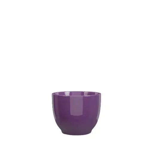 [63708] Krista pot round purple 5.75x4.75"