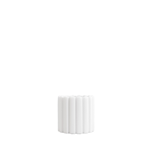 [63924] Beau pot round white - 4.75x4"
