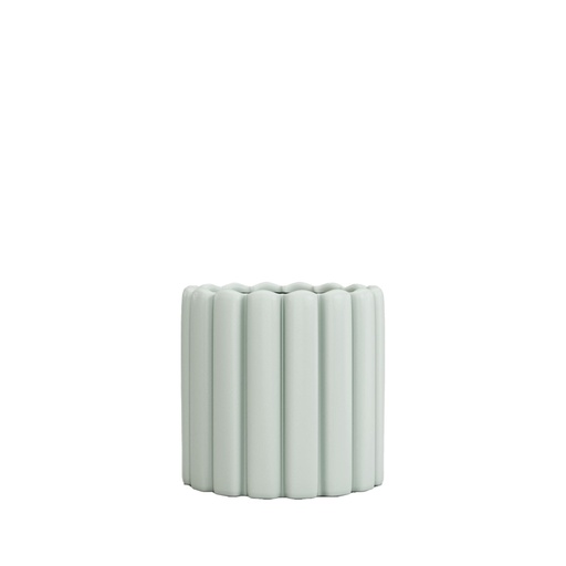 [63931] Beau pot round green - 6.75x6.25"
