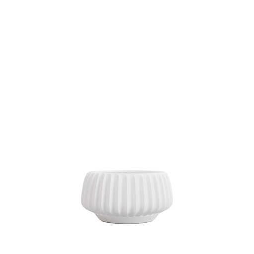[63902] Posy bowl round white - 7x4.25"