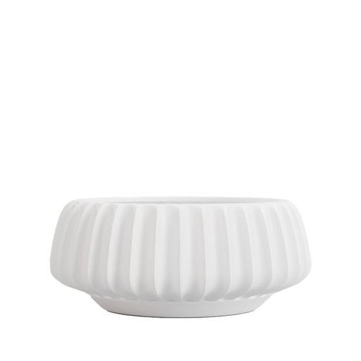 [63904] Posy bowl round white - 13.75x6.5"
