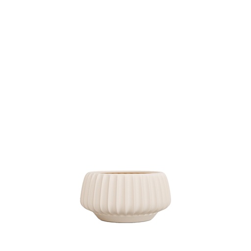 [63905] Posy bowl round beige - 7x4.25"