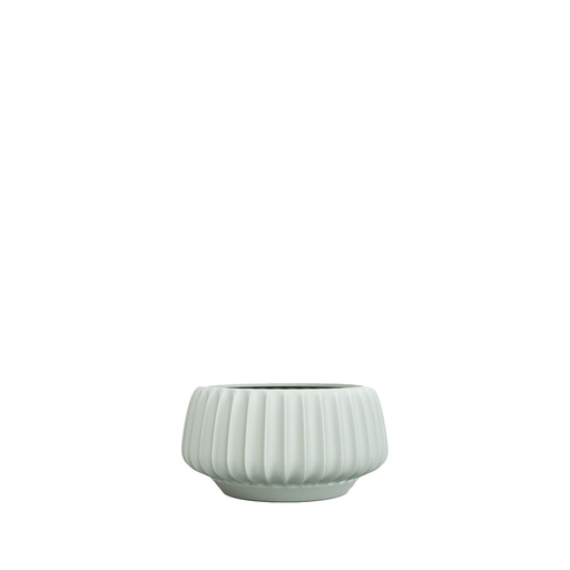 [63908] Posy bowl round green - 7x4.25"