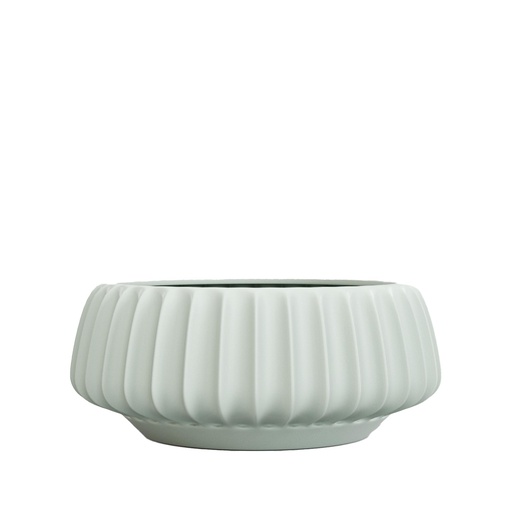 [63910] Posy bowl round green - 13.75x6.5"