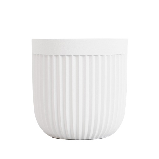 [63878] Vivi pot round white - 11.75x11.75"
