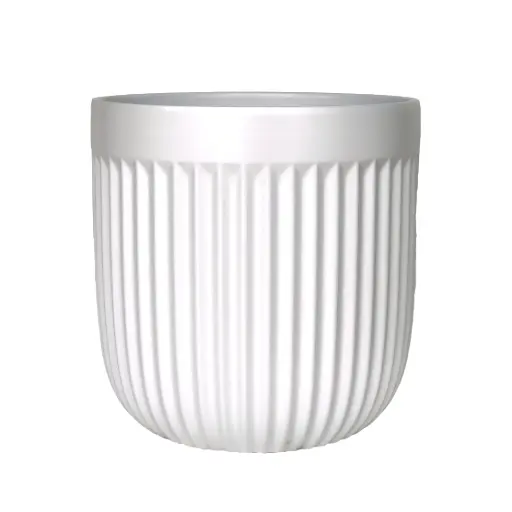 [63878] Vivi pot round white - 11.75x11.75"