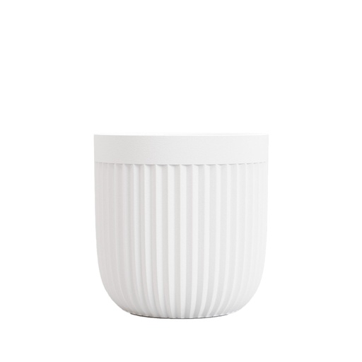 [63879] Vivi pot round white - 9x9"