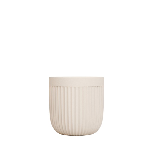 [63884] Vivi pot round beige - 6.75x6.25"