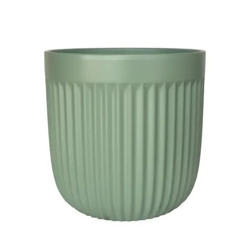 [63886] Vivi pot round green - 11.75x11.75"