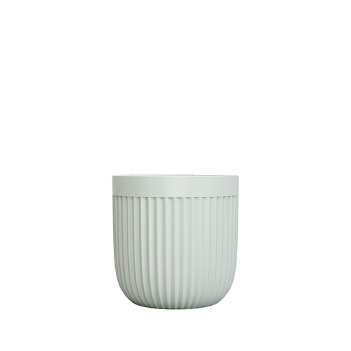 [63888] Vivi pot round green - 6.75x6.25"