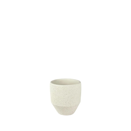 [63764] Astrid pot round white - 4.25x4.25"