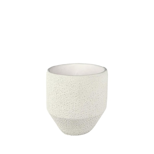 [63766] Astrid pot round white - 7x7"