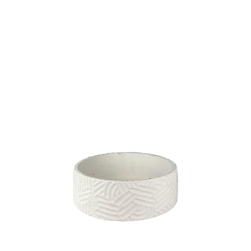 [63693] Sancho bowl round white - 7.75x3.75"