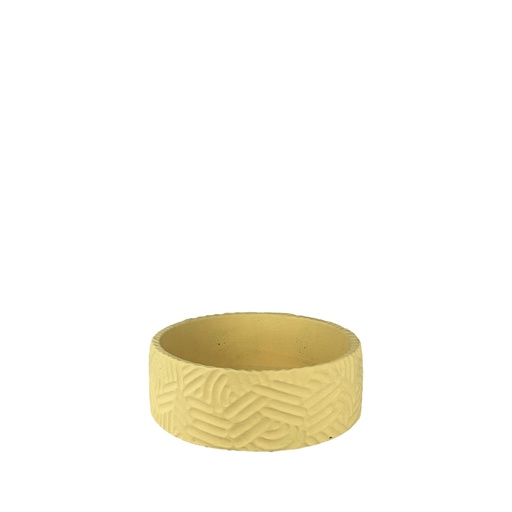 [63701] Sancho bowl round yellow - 7.75x3.75"