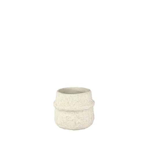 [63797] Rembert pot round cream - 5x4.25"