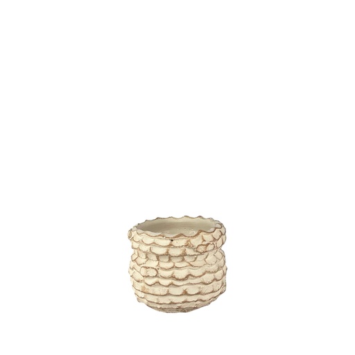 [63805] Hunter pot round white - 5x4"