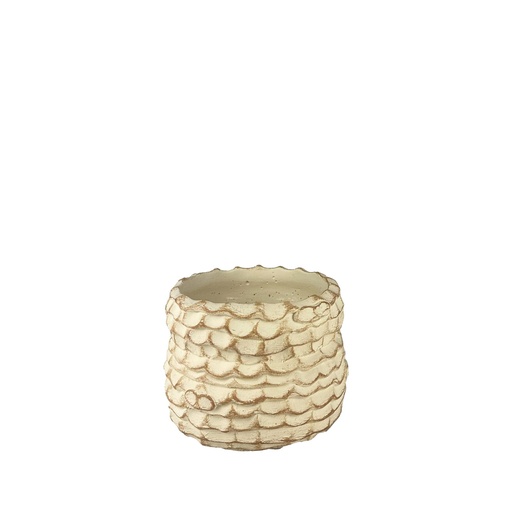 [63806] Hunter pot round white - 6.75x5"