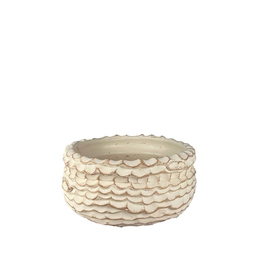 [63808] Hunter bowl round white - 9.25x4.25"