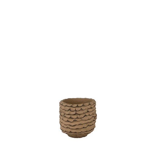 [63816] Rainer pot round brown - 4.25x4.25"