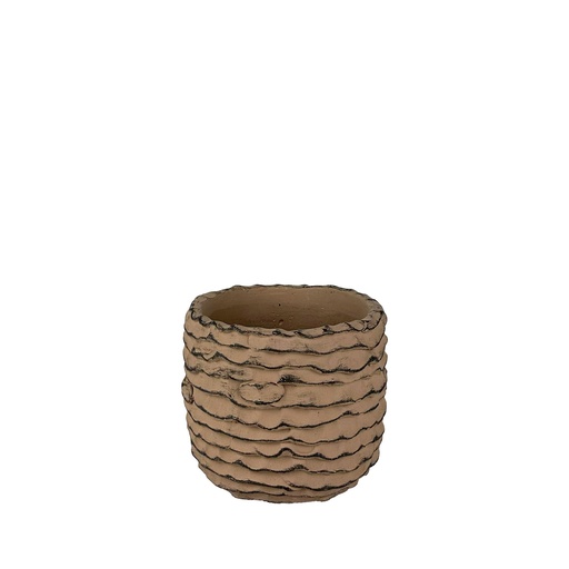 [63817] Rainer pot round brown - 6x5.25"