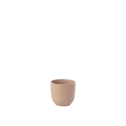 [63819] Lana pot round matte brown - 4.75x4.25"