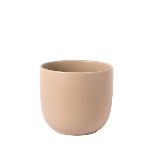 [63821] Lana pot round matte brown - 8.75x8"