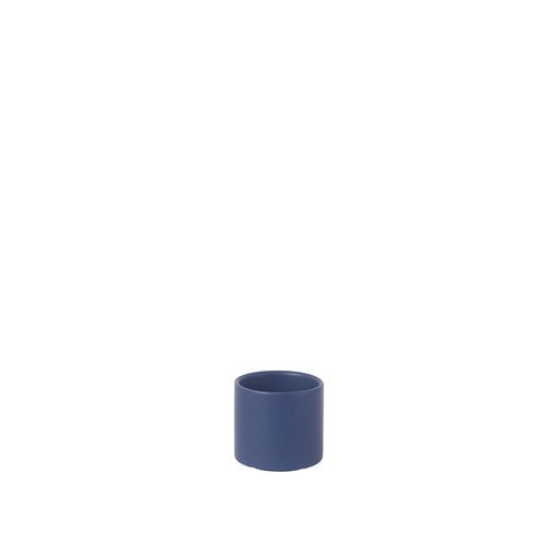 [63828] Atlas pot round matte blue - 2.75x2.75"