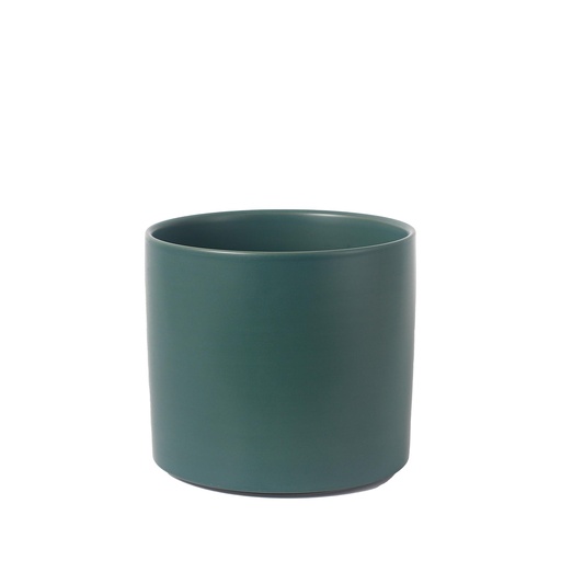 [63836] Atlas pot round matte green - 9x8.5"