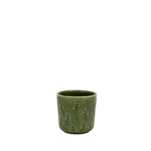 [56203] Sara pot round green - 4.25x4"