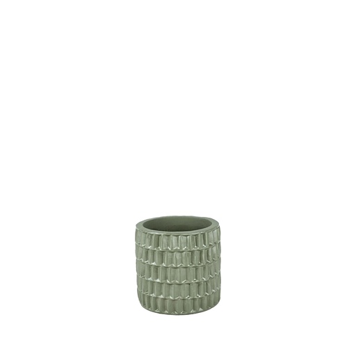 [63772] Ingo pot round green - 4.5x4"